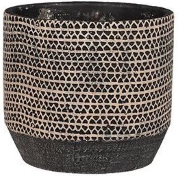 Bloempot Jack - d17 x h15,5cm - Zwart