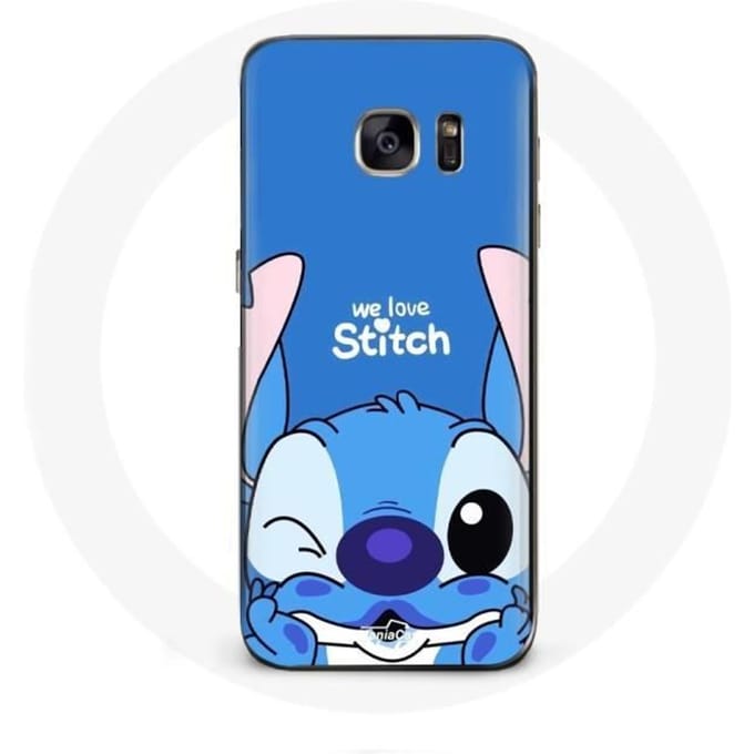 Coque - Samsung - Galaxy S7 - Stitch mignon - Souple - Protection enfant blauw