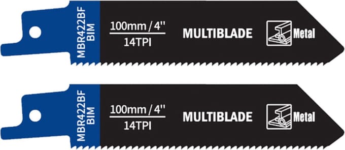 Multiblade Reciprozaagblad BIM MBR422BF Metaal 100 mm 2 stuks