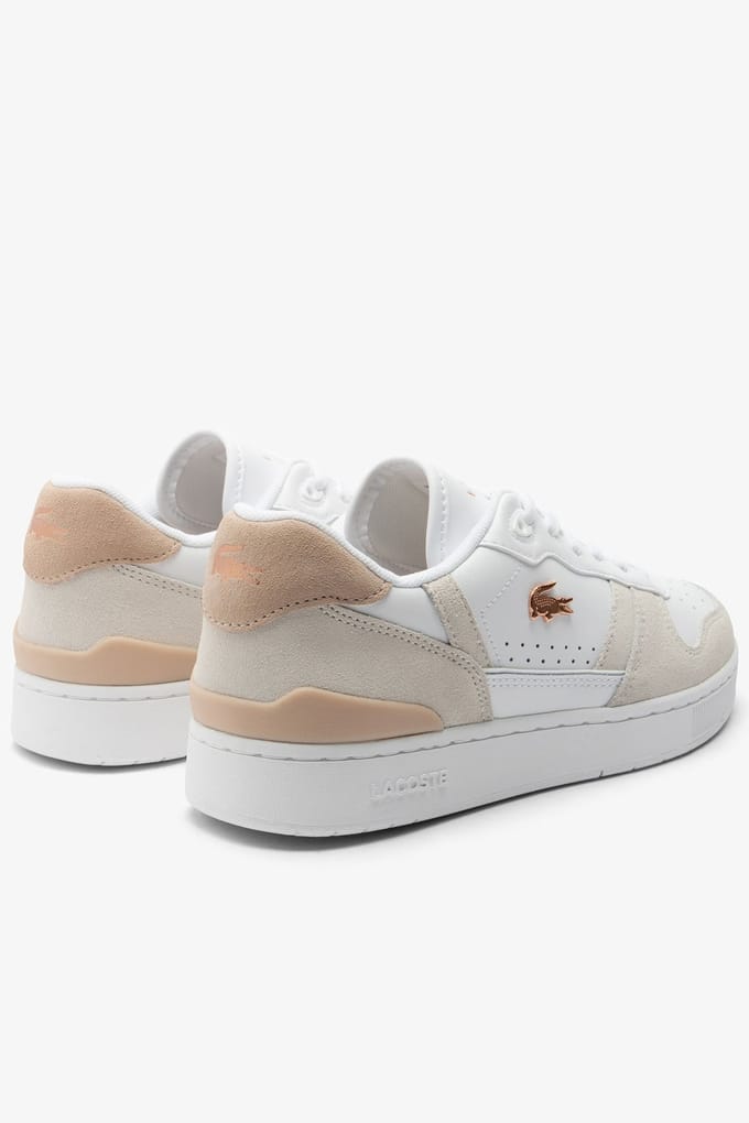 Lacoste T Clip SET - Dames Sneakers - Wit - Roze