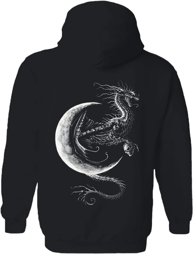 Draak Wing Dragon The Coloured House Hoodie M