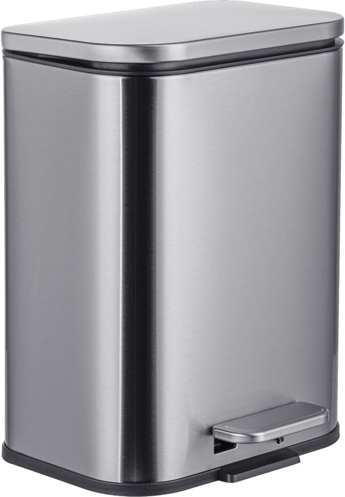 Badkamer prullenbak - 5 l - fingerprintproof - rvs
