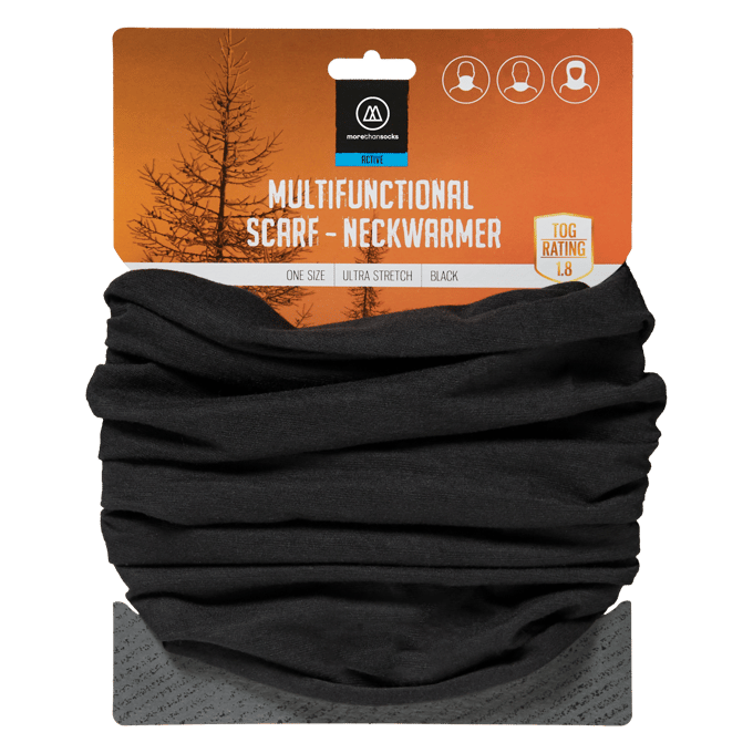 Morethansocks - Thermo nekwarmer/sjaal uniseks - 1-Stuk - Grijs / One Size