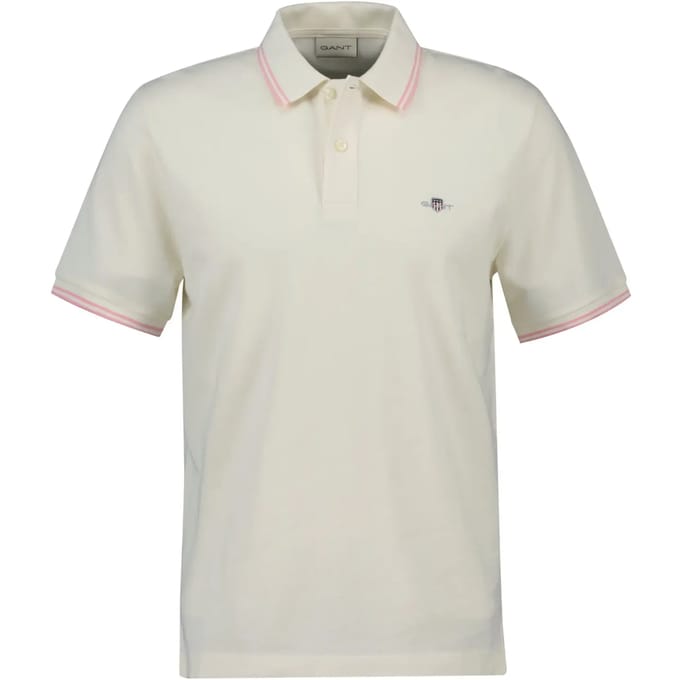 Polo met contrasterende bies Gant