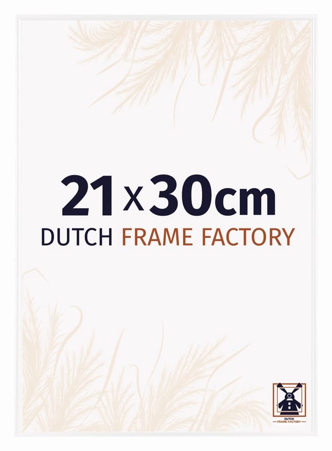 Fotolijst 21x30 cm - Kunststof - Wit Hoogglans - Easy