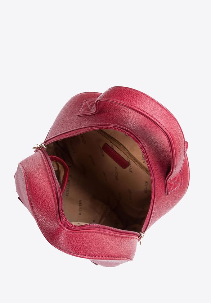 Wittchen Eco-leer Rugzak - Rood - Klein - Zonder Versierselen