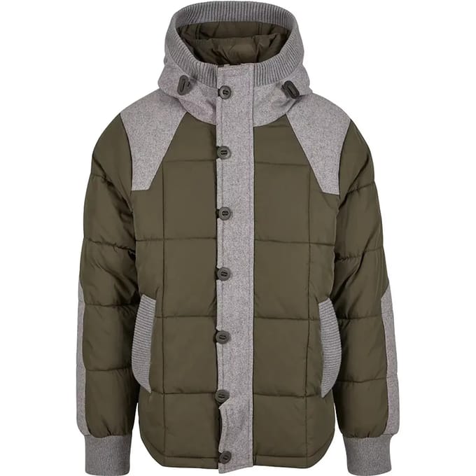 Brandit - Garret Jacket - S - Olijfgroen/Grijs