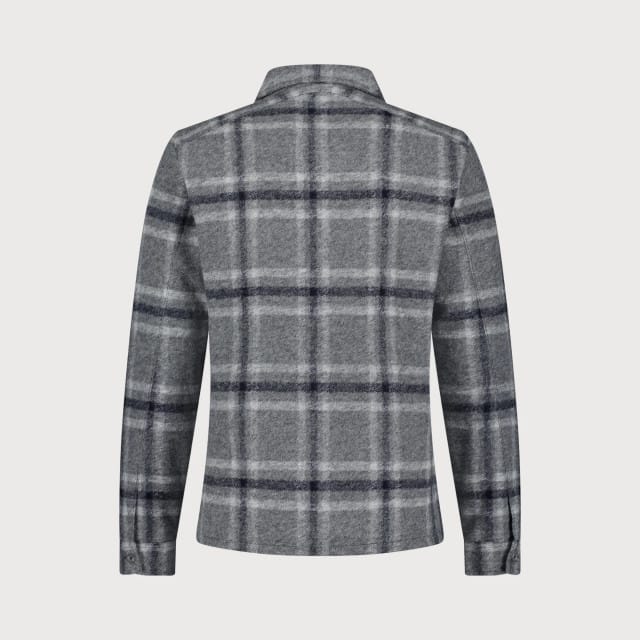 Blue Industry Ruitmotief wolmenging overshirt |