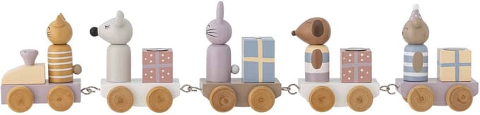 Bloomingville Verjaardagsdecoratie Trein Junaid Roze