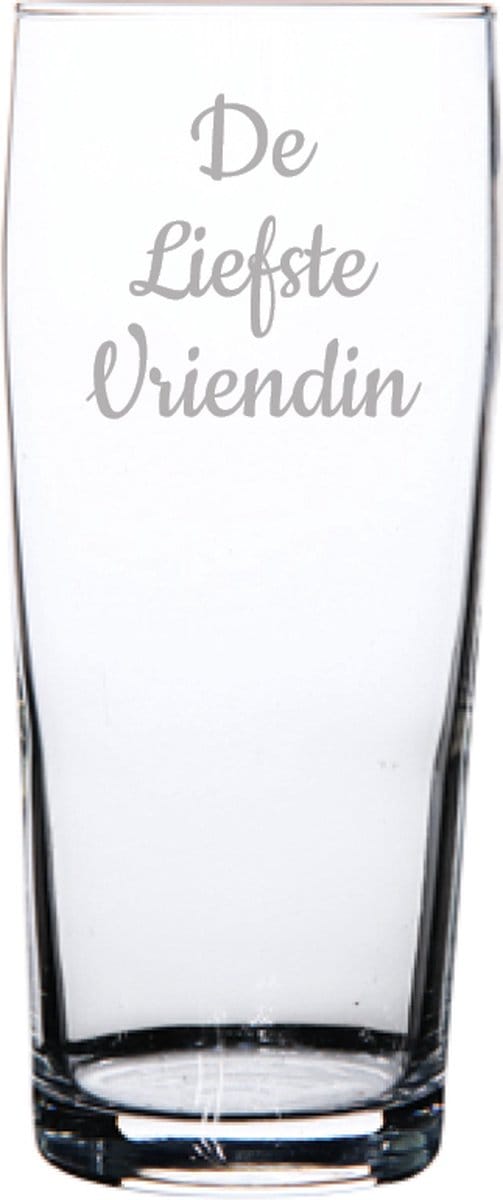 Gegraveerde bierfluitje 19cl De Liefste Vriendin