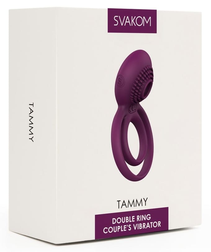 Svakom Tammy Koppel Vibrator - Dubbele Cockring - Paars