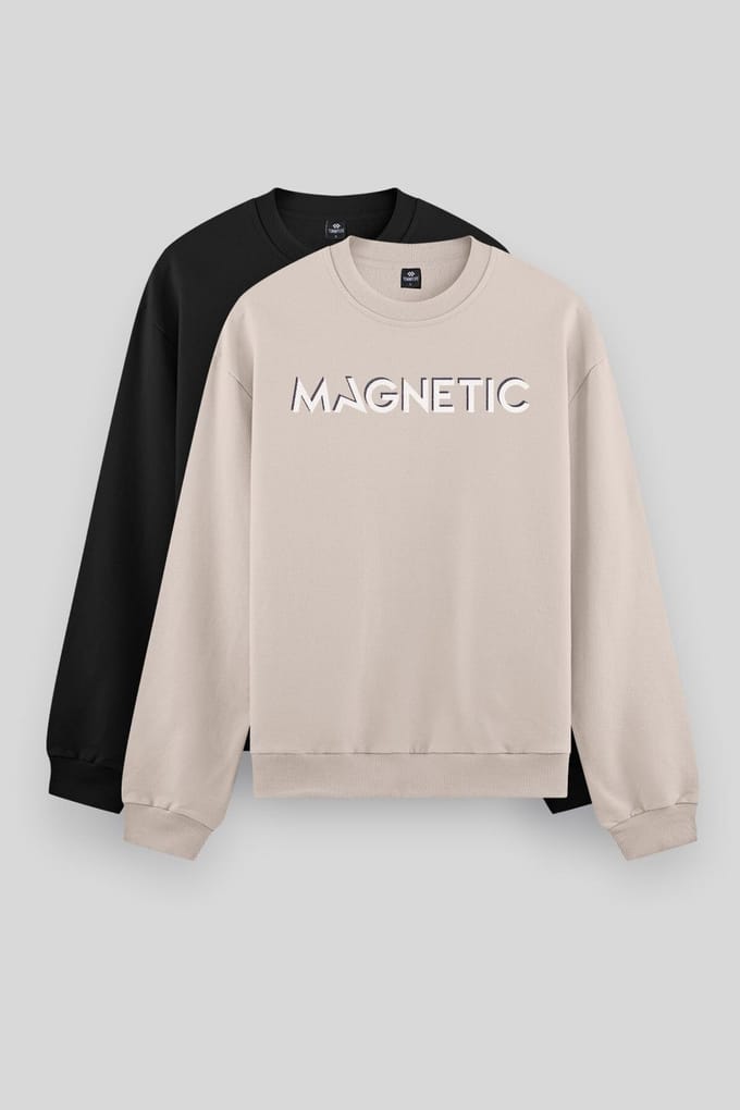 Heren Gedrukt Ronde Hals Sweatshirt