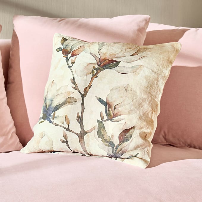 LOBERON Kussenhoes Aurélines roze/beige