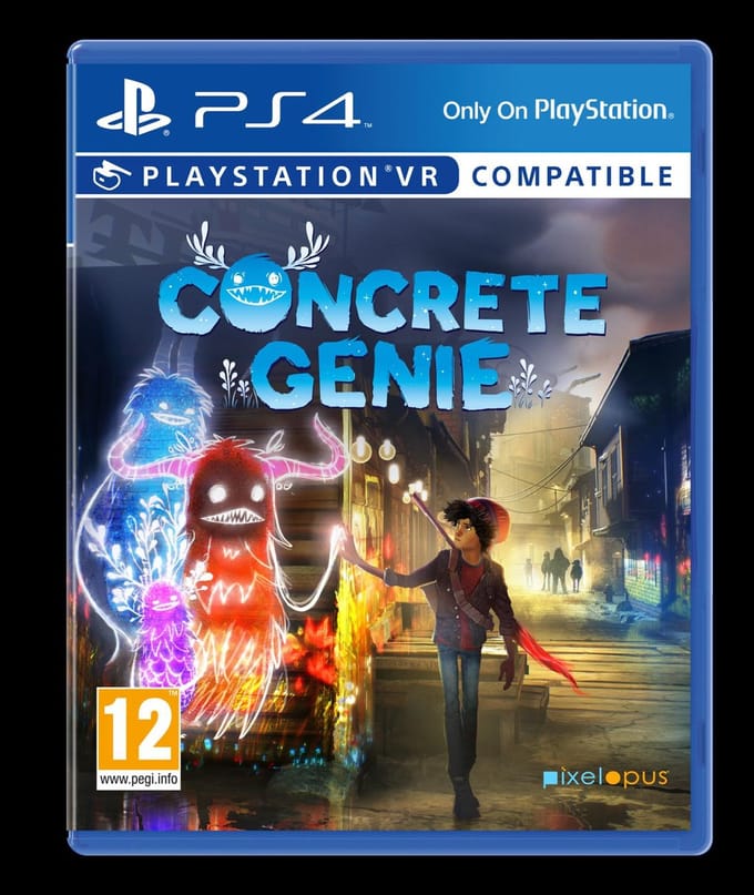 Sony PlayStation 4 PS4 Concrete Genie Games
