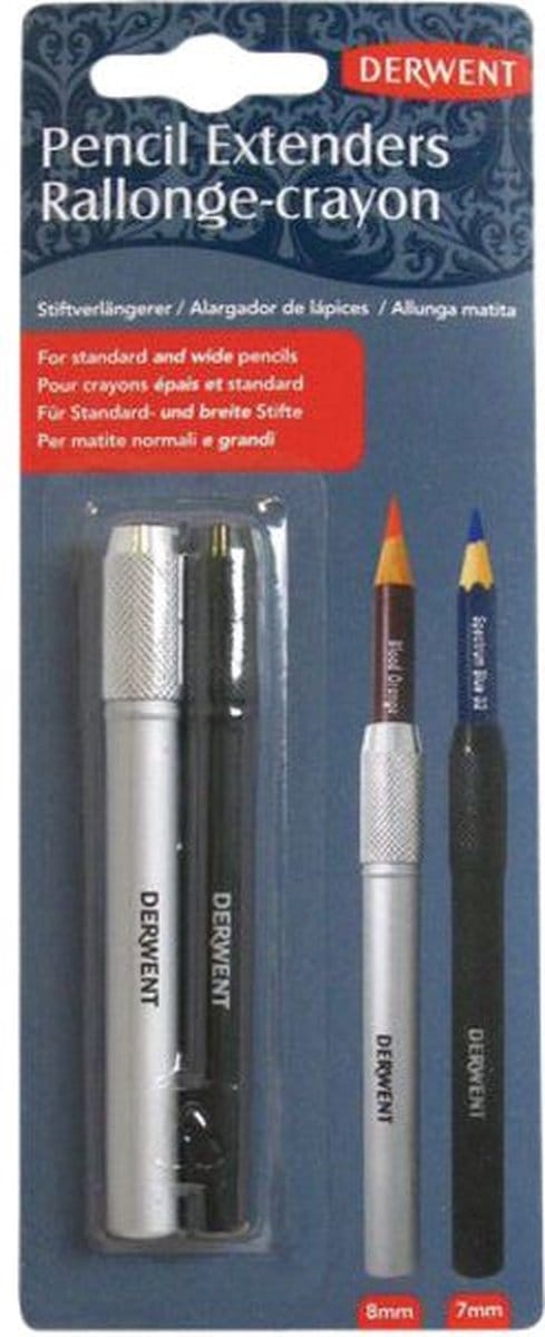 Potloodverlenger derwent 7mm + 8mm (2 stuks) | 8 stuks