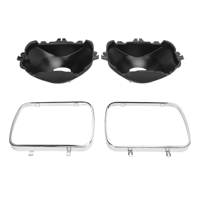 Kit de bol de phare 5x7 Support solide 42437 Métal Standard OEM Remplacement pour Express 1500 2500 3500 black