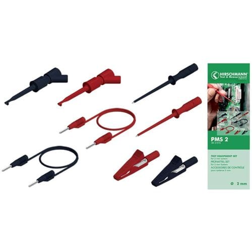 Hirschmann Test & Measurement PMS 2 Meetsnoerenset Stekker 2 mm Stekker 2 mm 1.00 m Zwart, Rood 1 set(s)