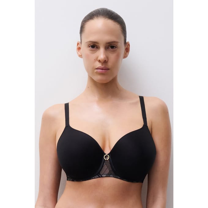 Chantelle Graphic Support Bra T-shirt Black Größe: C70 | BHs Outlet | Damen | Schwarz