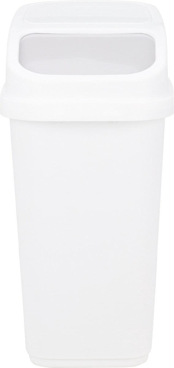 Excellent Houseware GFT aanrecht afvalbakje - wit - 10L - afsluitbaar - 18 x 27 x 31 cm - klepje - afval scheiden
