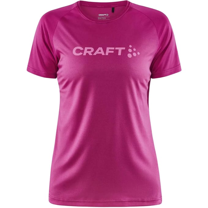 Craft - CORE Essence Logo Tee W - Sportshirt - Roze - Dames - Maat M