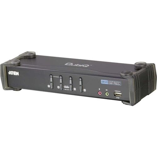 Aten CS1764A DVI Single Link + USB + Audio KVM Switch 4 naar 1