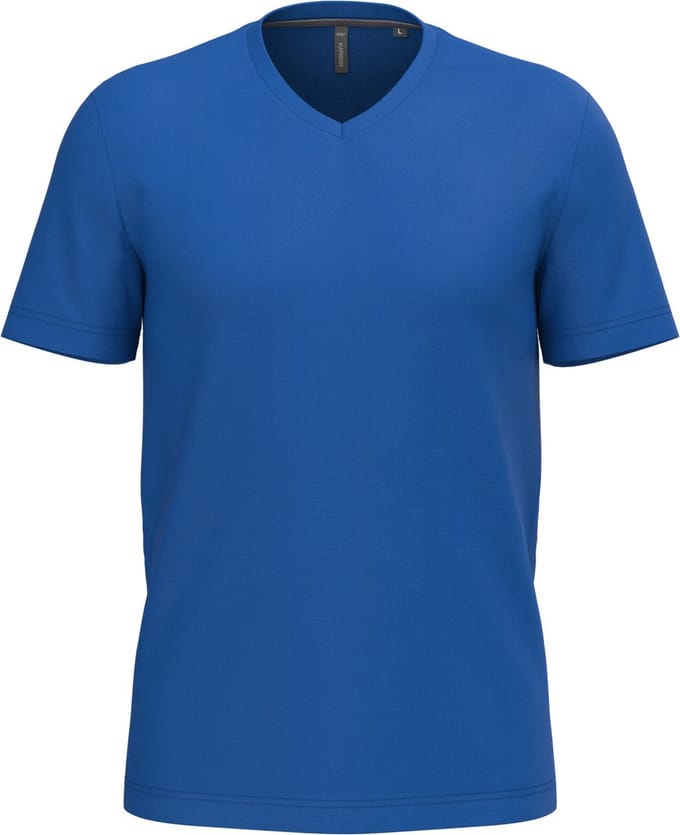 Kariban T-shirt V-hals korte mouwen K357 - Royal Blue - M