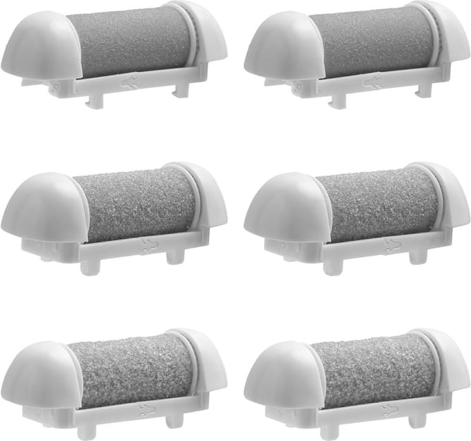 Dailygoods - Set van 6 Vervangende Roller Navulkoppen voor Elektrische Voetvijl