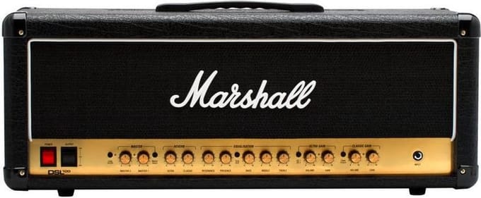 Marshall DSL100HEAD gitaarversterker top