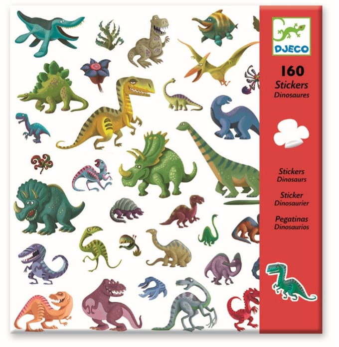 Djeco stickervellen: dinosaurussen