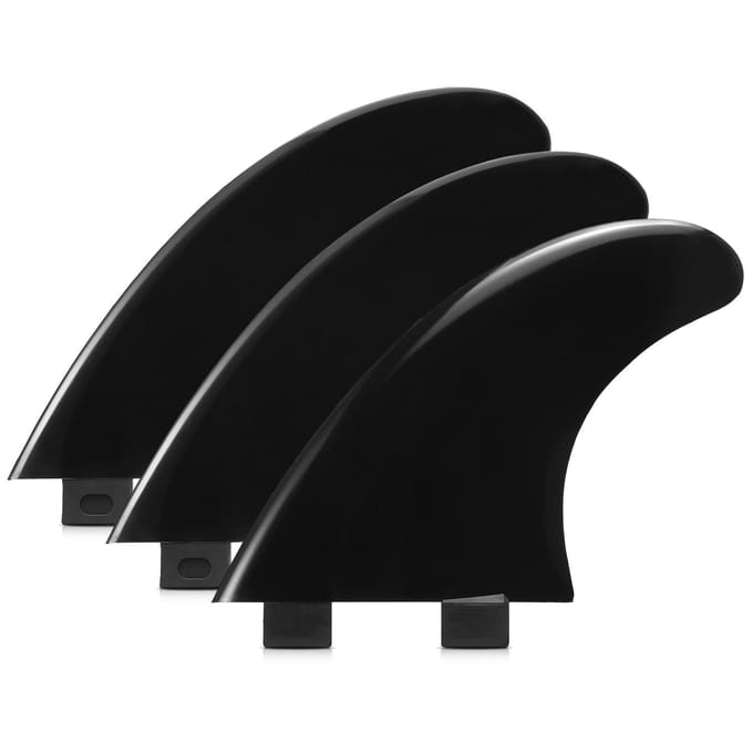 3 STUKS Zachte TPU Vinnen Surfplank Vinnen Thrusters Vinnen Zachte Stand Up Paddleboard Surfvinnen G3 zwart