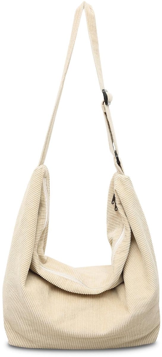 Dailygoods- Schoudertas Hoge Kwaliteit - Corduroy - Verstelbare