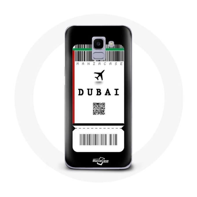 Coque pour Samsung Galaxy A6 2018 Billet d'avion Dubai