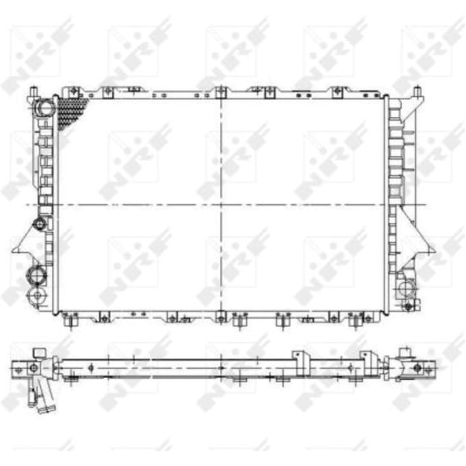 Radiator, motorkoeling NRF 58868