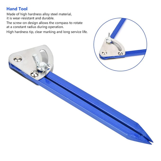 Industriële Aftekenpasser Hoge Hardheid Legeringsstaal Veerpasser Handgereedschap(250 mm) white