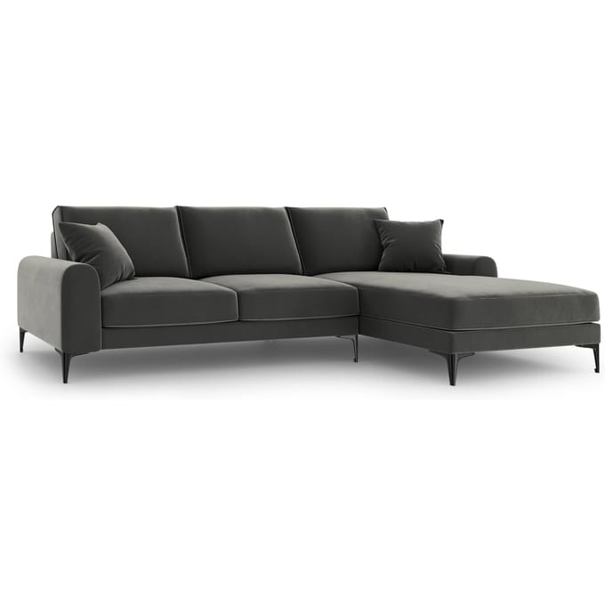 4.5-zitshoekbank Madara rechts velvet | Mazzini Sofas