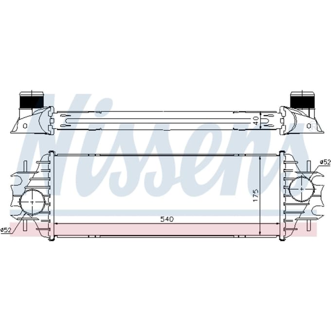 Intercooler NISSENS 96762