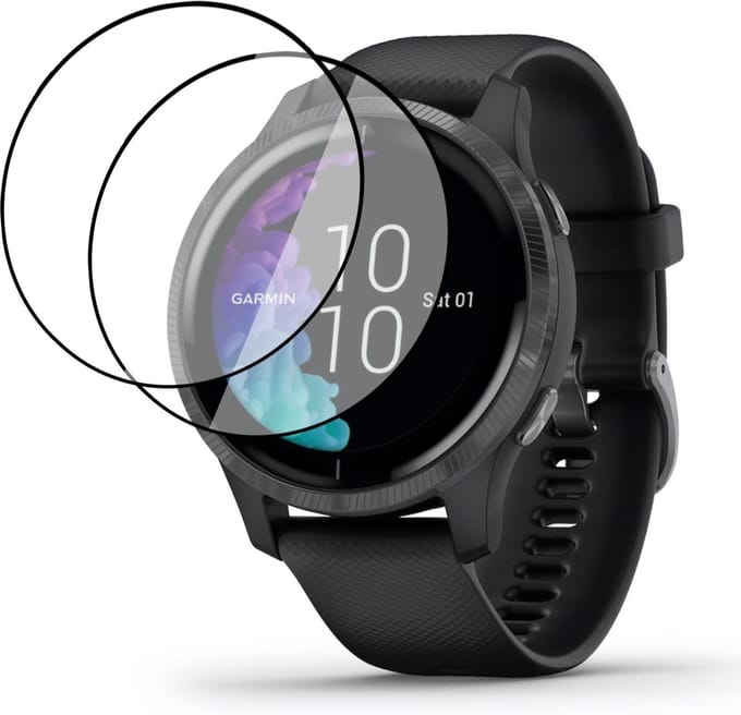 Screenprotector geschikt voor Garmin Venu 2s - Full Screen Cover Protector - 2 Stuks