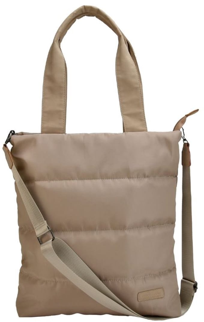 Padded Shopper Beige / Taupe - Dames Shopper - Boodschappentas - Mom Bag