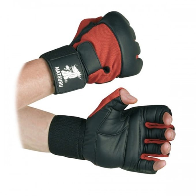 Matsuru Kick Mitt Handschoenen Rood (Beschikbaar in verschillende maten)