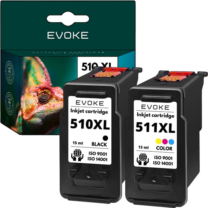 Inktset Voor Canon 510 511 Zwarte Kleur 28 Ml