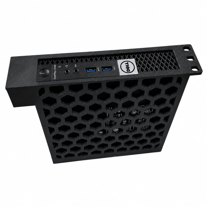 19 Inch Rack Mount Geschikt voor Dell OptiPlex 340 Micro – 1U Mini PC Rack Beugel – Dual Mount – Zwart
