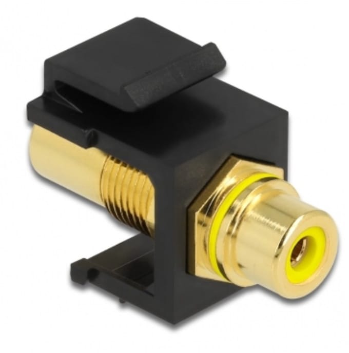 Tulp Keystone module - Tulp (v) | video (geel) | verguld | zwart