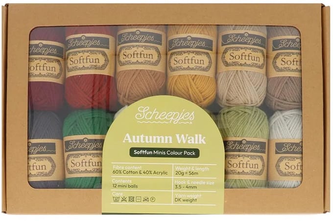 Scheepjes Softfun colour pack 12x20g Autumn Walk