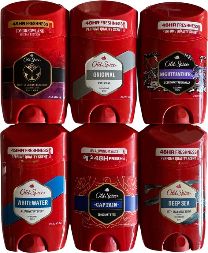 Old Spice deo stick voordeelverpakking 6 stuks