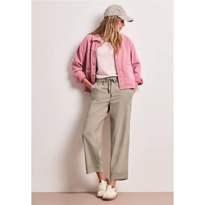 Casual broek met omslag