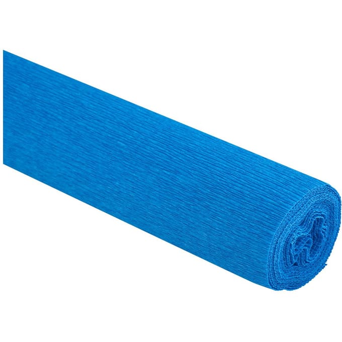 Bloemist crêpepapier, kleurecht - Blauw