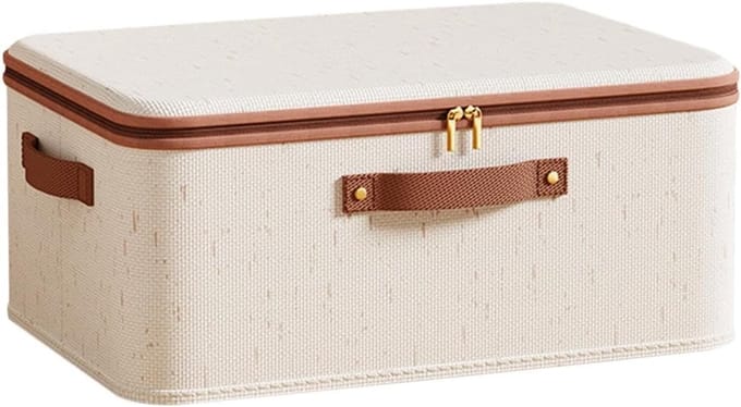 Stoffen Opbergbakken - Opbergdozen Container - Ruimte Besparen - Stofdichte Ritssluiting - 15L - Meerkleurig