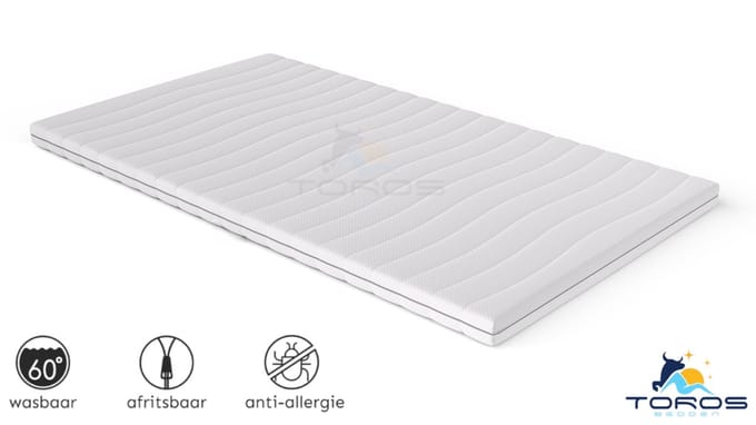 Boxspring 90X200 topper Luxe bamboe Inclusief luxe h2 hr 9 CM koudschuim top dekmatras 90x200