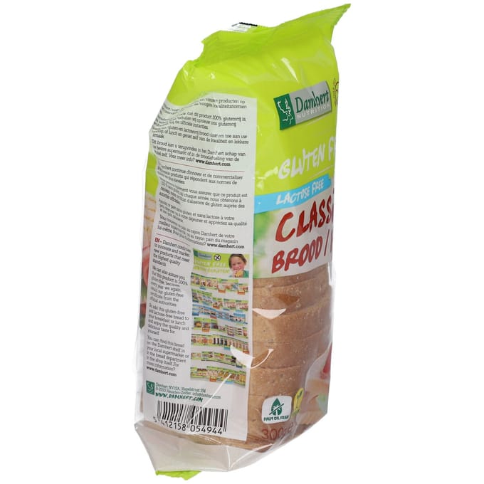 Damhert Classico Brood Glutenvrij Lactosevrij 300 gr