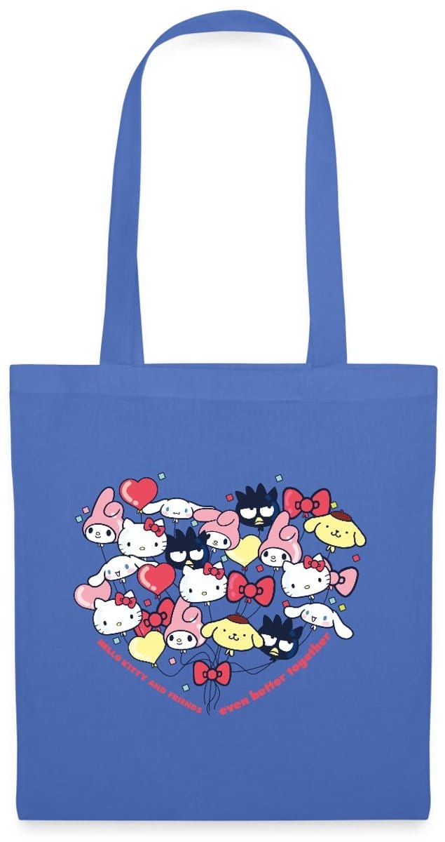 Hello Kitty En Vrienden Ballonnen In Hartvorm Tas Van Stof Schoudertas